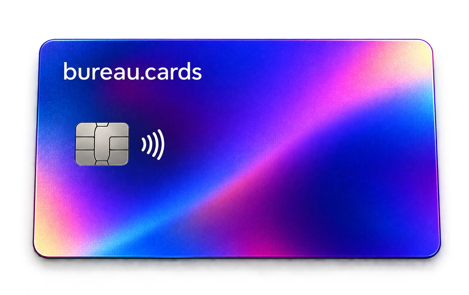 Карта bureau.cards: сине-фиолетовые переливы